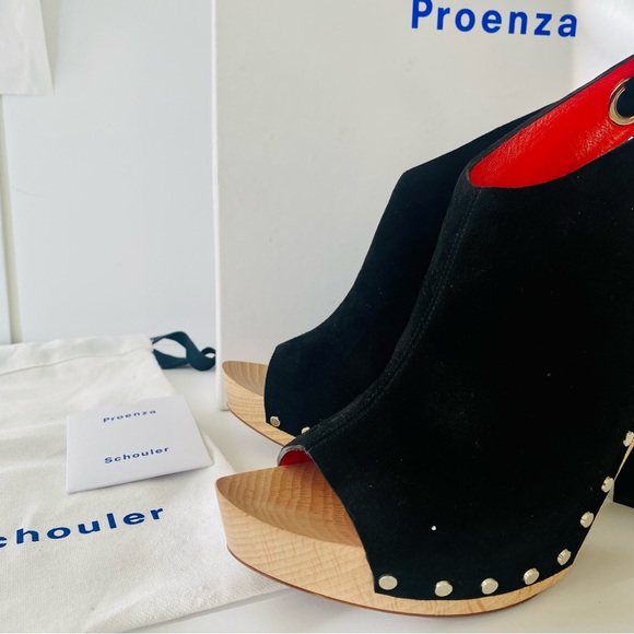 Proenza Schouler Black Suede Platform Sandal | Size 40 | 10 US | 7 UK | PS27010 - Picture 9 of 12